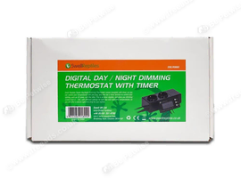 digital day and night dimming thermostat with timer