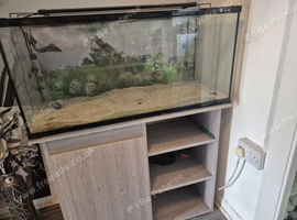 3ft aqua horizon fishtank and cabinet