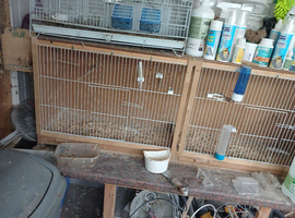 Doubke breeding cages with built in boxst bix