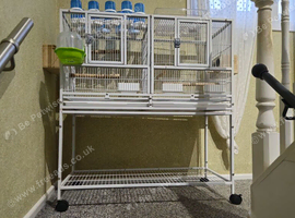 Large Bird Cage Double Breeding Bird Cage with stand and accessories