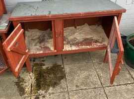 3 Rabbit Hutches
