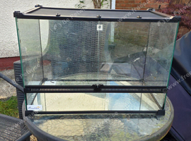 PawHut Glass Terrarium 50 x 35 x 30cm