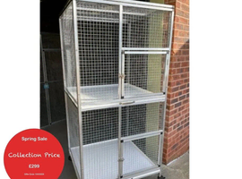 Aluminium Double Breeding Parrot Cage