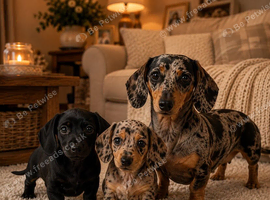 Stunning black dachshund boy