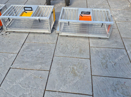Racing pigeon training crates aluminium