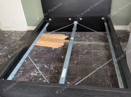 Black IKEA double bed
