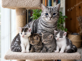 Mixed breed kittens