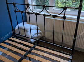 Metal double bed