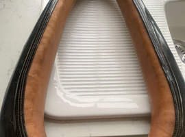 Patent/leather horse collat