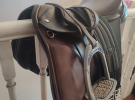 Rare 17" xw cob GP C&J Copeland leather saddle with nice extras