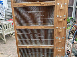 Block of 4 budgie breeding cages