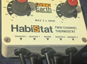 Habistat twin channel thermostat