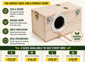 Premium Bird Breeding Boxes &ndash; 4 Sizes Available