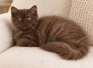 Rare LH cinnamon British longhair female kitten