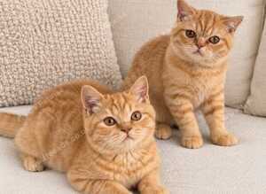Red British shorthair kittens available now