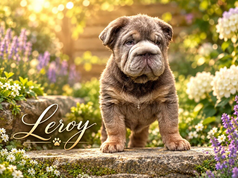 Beautiful English bulldog pup