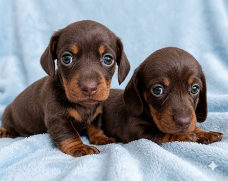 Miniature Smooth Chocolate/Tan Dachshund Puppies