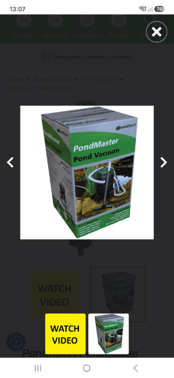 Pond hoover