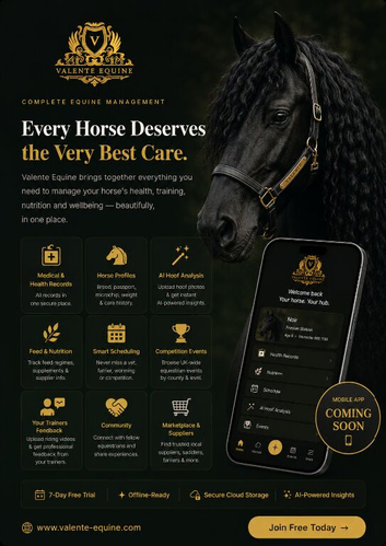 Valente equine horse care portal
