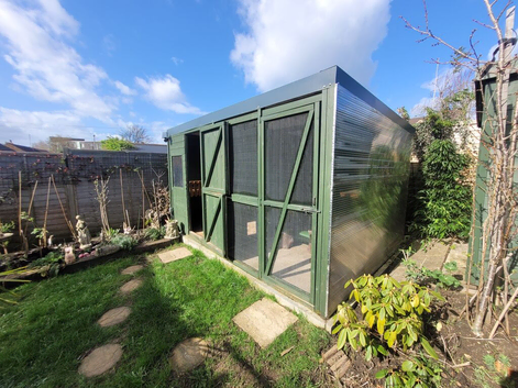 Large rabbit shed/ run for sale