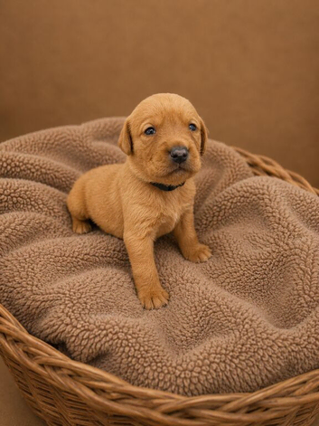 Red / Dark Yellow labdrador retriever puppies