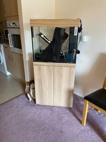 Juwel fish tank , 1 year old, with cupboard underneath