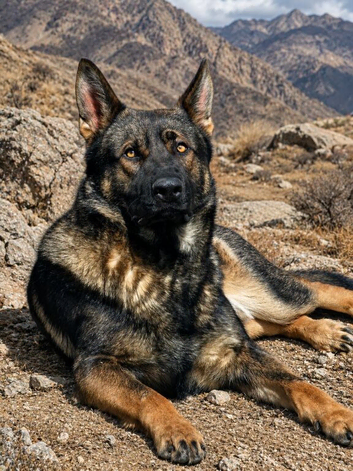 Working line german shepherd big boned