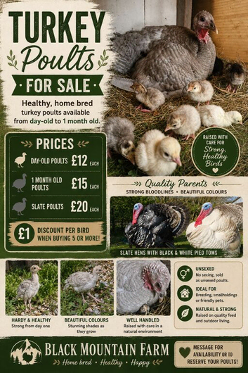 Turkey chicks UNSEXED