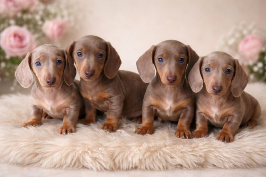 Kc registered health tested miniature dachshunds