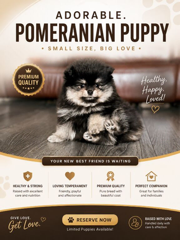 Luxury Pomeranian Puppy Boy