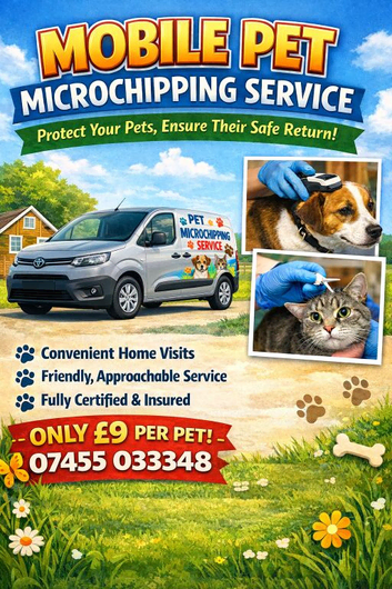 Pet microchipping in your own home