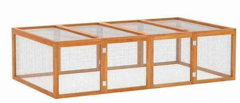 Wooden Outdoor Rabbit Run - flat packed to fit a car