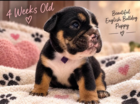 BEAUTIFUL ENGLISH BULLDOG PUPPIES &mdash; 4 WEEKS OLD