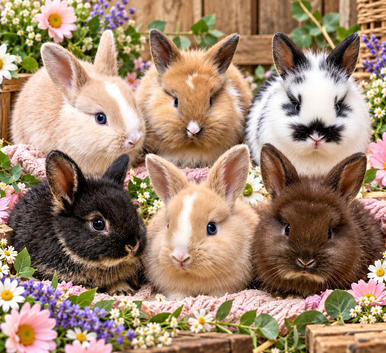 Adorable baby bunnies