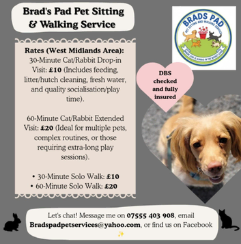 Brad's Pad Pet Sitting and Dog Walking Service