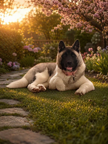 Beautiful American Akita pup