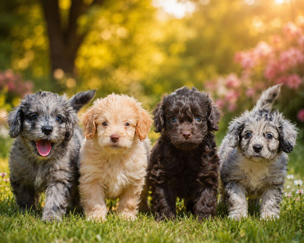 Beautiful litter of Merle cockapoos