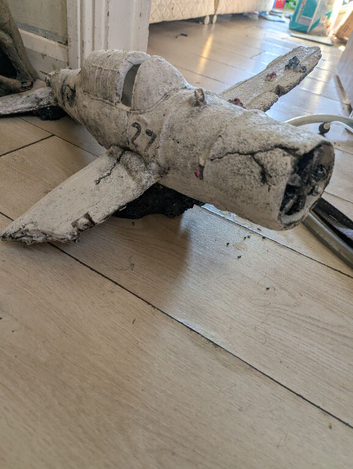 Aqua one Kamikaze plane ornament