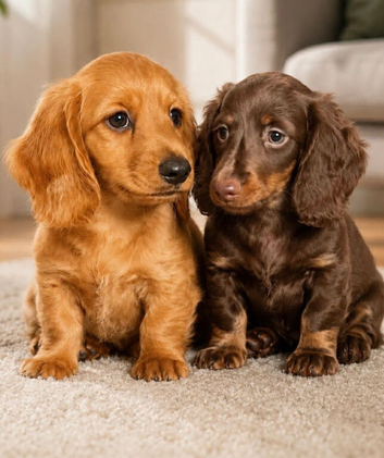 Miniature Long Haired female Dachshund puppies