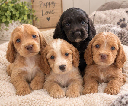 Cocker spaniel puppies