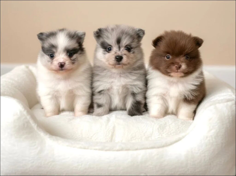 Adorable Pomeranian pups