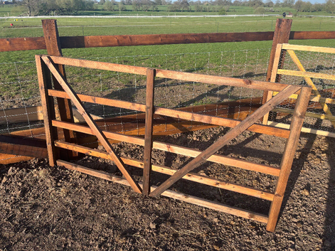 Wooden hurdles 6ft by 3ft