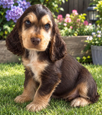 Show type cocker spaniel puppy
