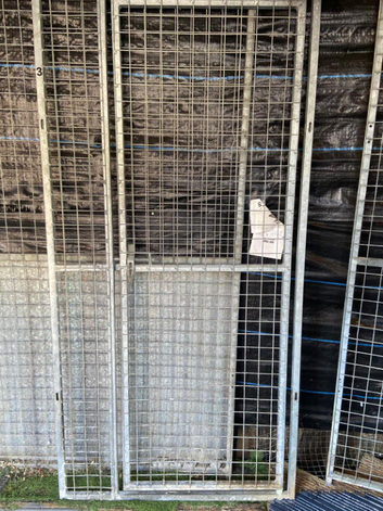 Galvanized 3 ft by 6 ft kennel gate