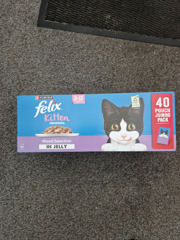 Felix original kitten food in jelly JUMBO BOX