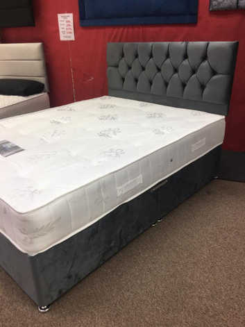 5ft King Size Bed Frame With Mattress & 2x / 4x storage drawers
