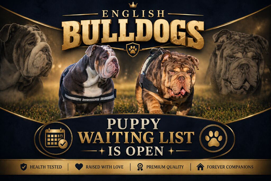 English bulldog puppy waiting list