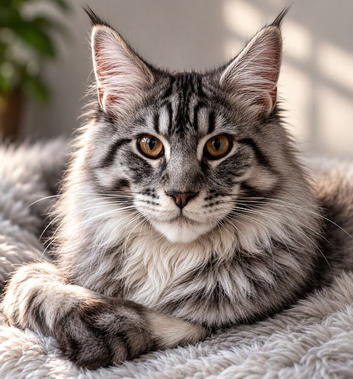 3 Mainecoon kittens