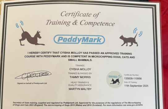 Peddymark Trained Microchipper