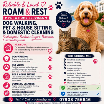 Dog Walking & Pet Sitting | Roam & Rest